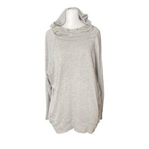 Z by Zella Plus 1X Hoodie Pullover Sweatshirt Gray Long Sleeve Pocket